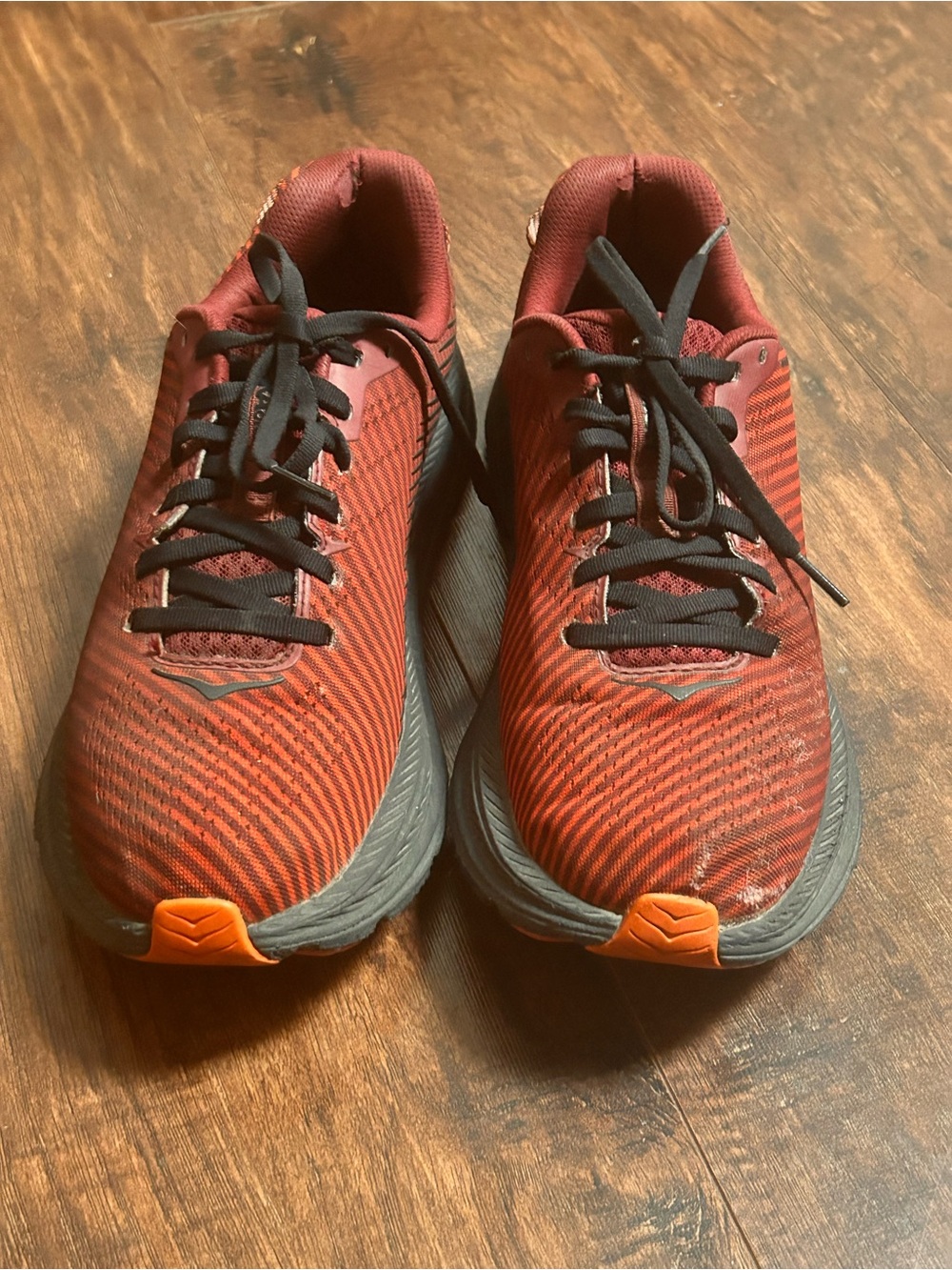 Hoka One One Rincon 2 Red/Orange Accent Mens Size 8.6